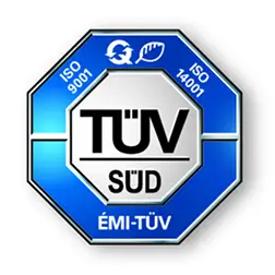 EMI-TÜV tanúsítási jel ISO 9001-14001